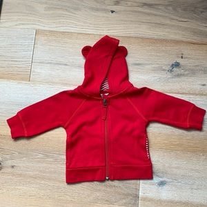 Hanna Andersson baby bear hoodie size 3-6mo